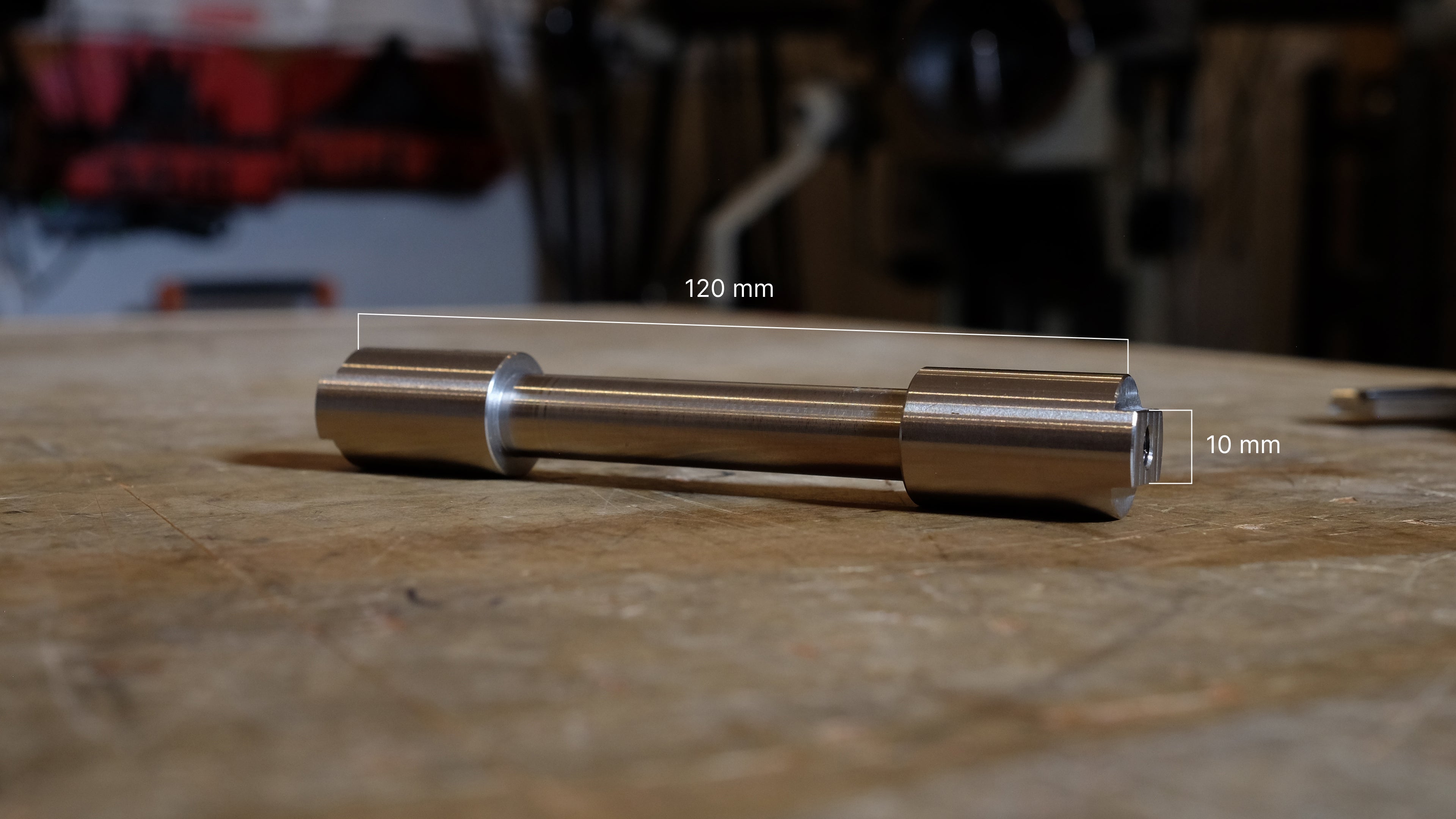 Dummy Axle - 120 x 10 Keyed Horizontal (Track Fixed Single Speed)