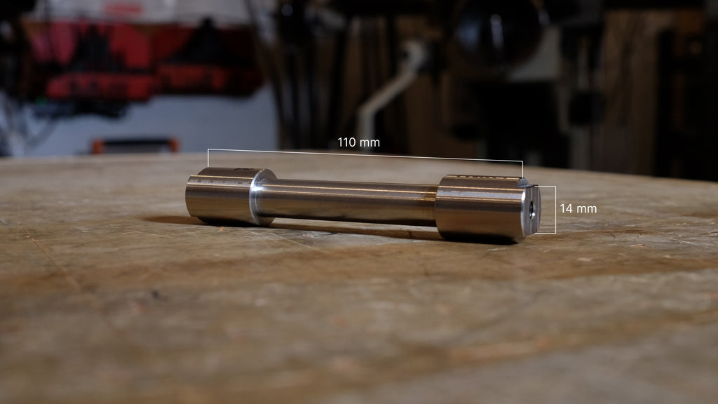 Dummy Axle - 110 x 14 Keyed Horizontal (BMX)