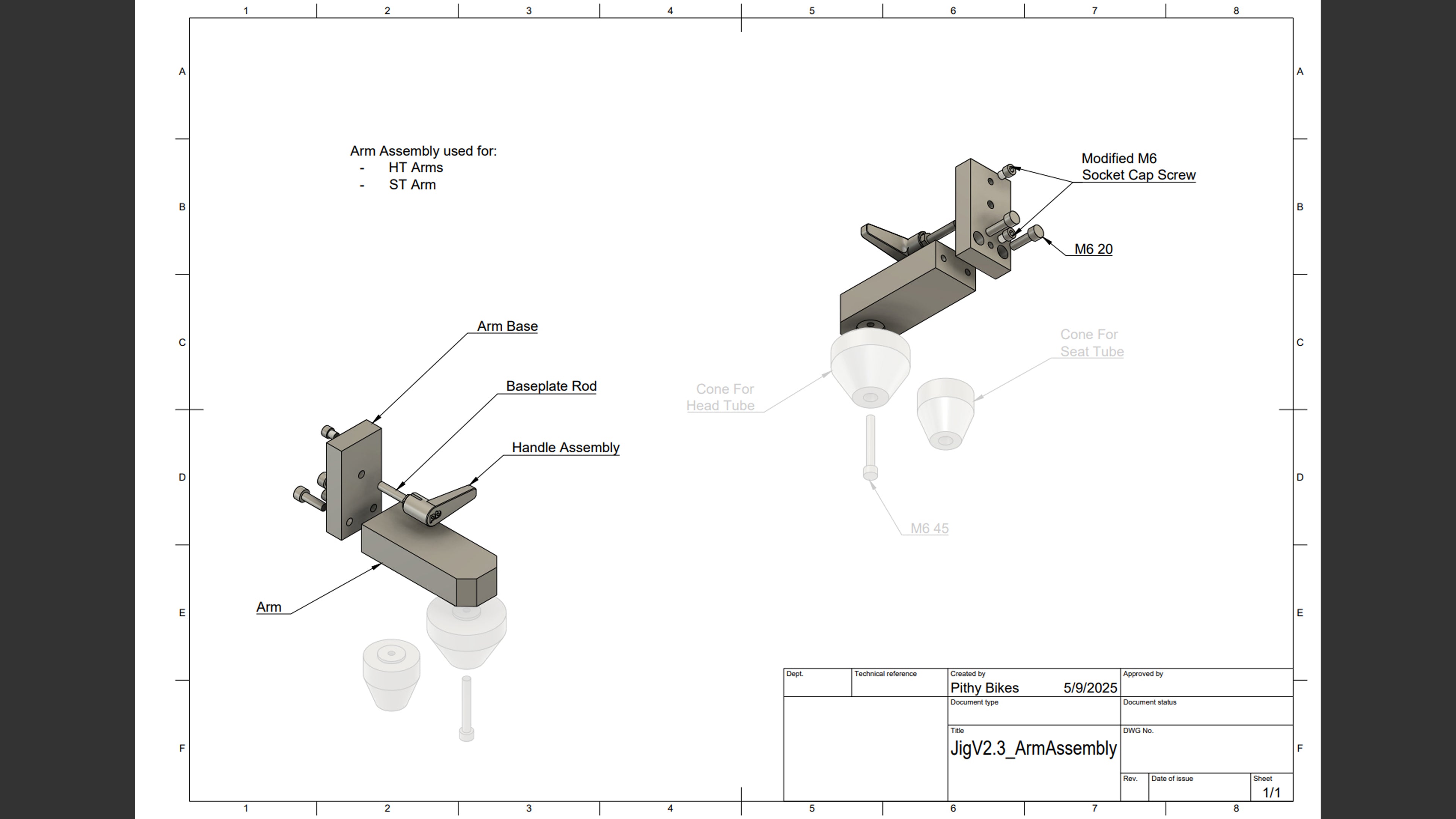 Jig Part - Arm Assembly