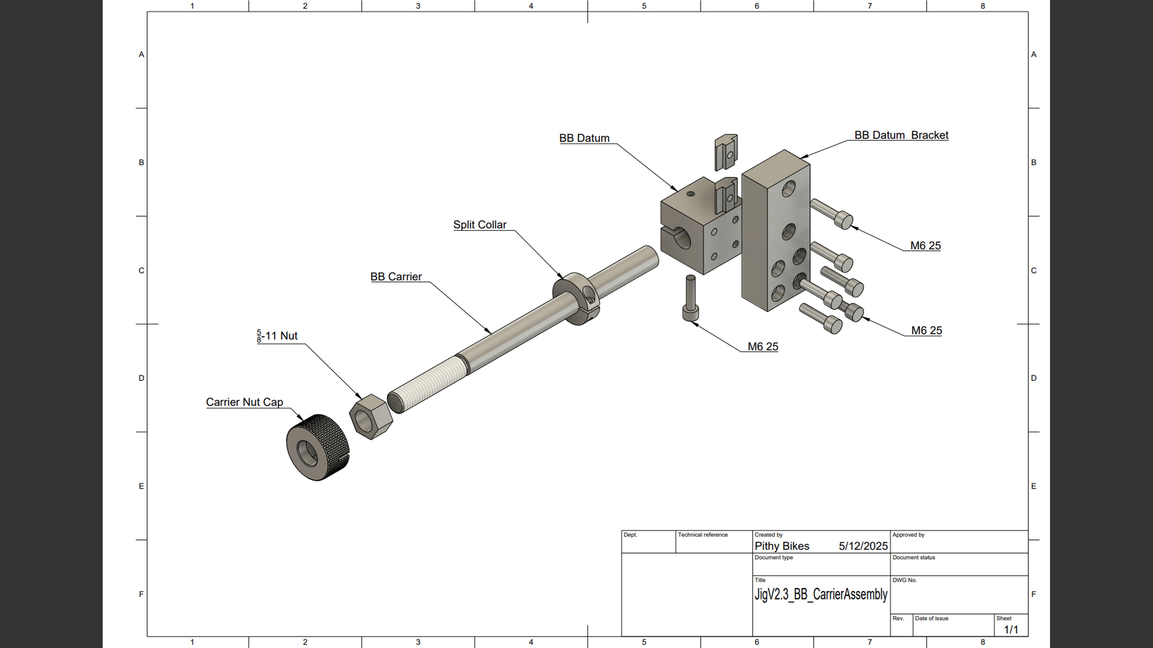 Jig Part - BB Carrier Assembly