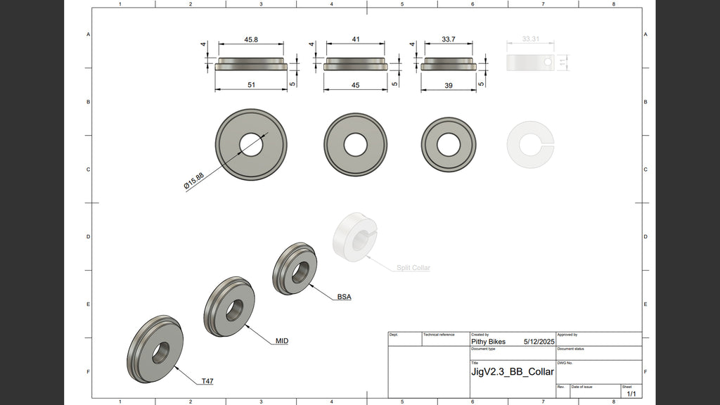 Jig Part - BB Collars Set