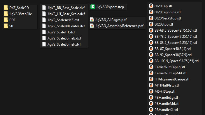Plans for Pithy Bikes Jig V2.3