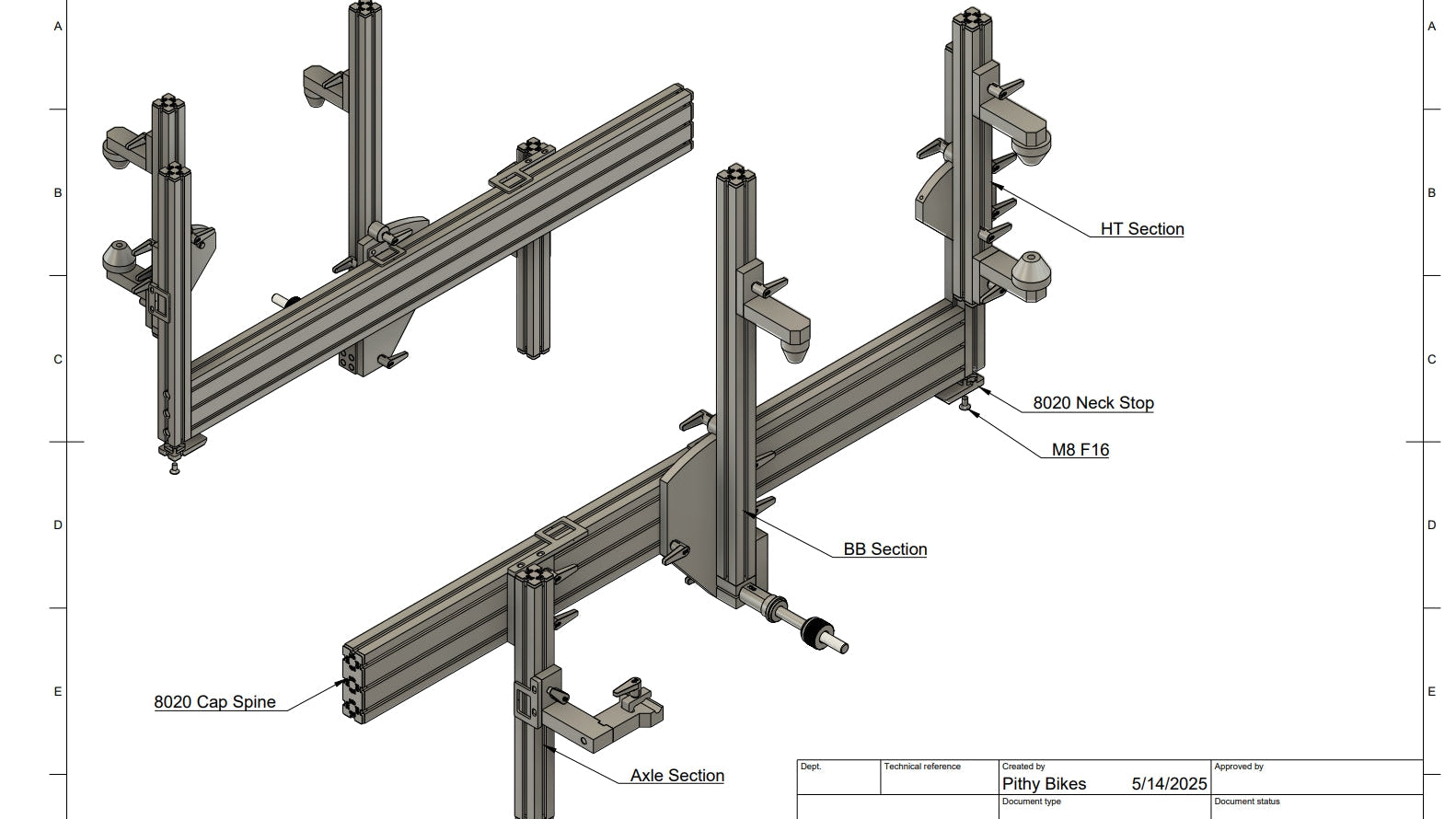 Plans for Pithy Bikes Jig V2.3